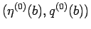 $(\eta^{(0)}(b),q^{(0)}(b))$