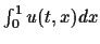 $\int_0^1u(t,x)dx$