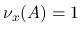 $\nu_x(A)=1$