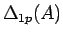 $\Delta_{1p}(A)$