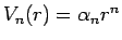 $V_n(r)=\alpha_nr^n$