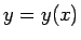 $y=y(x)$