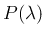 $P(\lambda)$