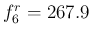 $f^r_6=267.9$