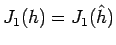 $J_1(h)=J_1(\hat{h})$