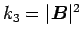 $k_3=\vert\mbox{\boldmath$B$}\vert^2$