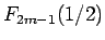 $F_{2m-1}(1/2)$