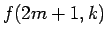 $f(2m+1,k)$