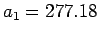 $a_{1}=277.18$