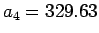 $a_{4}=329.63$