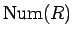 $\mathrm{Num}(R)$