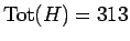 $\mathrm{Tot}(H)=313$