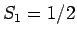 $S_1=1/2$