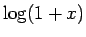 $\log(1+x)$