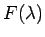 $F(\lambda)$