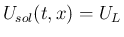 $U_{sol}(t,x) = U_L$