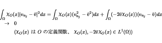 \begin{eqnarray*}
\lefteqn{\int_\Omega\raisebox{.18em}{\mbox{$\chi$}}_{O}(x)\ve...
...-2\bar{v}\raisebox{.18em}{\mbox{$\chi$}}_{O}(x)\in L^1(\Omega))
\end{eqnarray*}