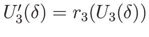 $U_3'(\delta)=r_3(U_3(\delta))$