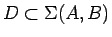 $D\subset\Sigma(A,B)$