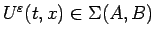 $U^\varepsilon (t,x)\in\Sigma(A,B)$