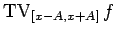 $\mathop{\mathrm{TV}}\nolimits _{[x-A,x+A]}f$