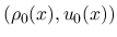 $(\rho_0(x),u_0(x))$