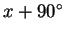$x+90^\circ$