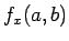 $f_x(a,b)$