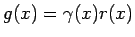 $g(x)=\gamma(x)r(x)$