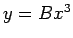 $y=Bx^3$