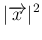 $\displaystyle \vert\overrightarrow{x}\vert^2$