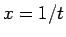 $x=1/t$