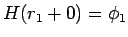 $H(r_1+0)=\phi_1$