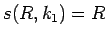 $s(R,k_1)=R$