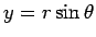 $y=r\sin\theta$