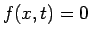 $f(x,t)=0$