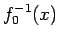 $f_0^{-1}(x)$