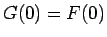 $G(0)=F(0)$