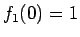 $f_1(0)=1$