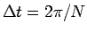 $\Delta t=2\pi/N$