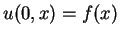 $u(0,x)=f(x)$