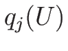 $q_{j}(U)$