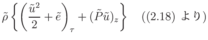 % latex2html id marker 17753
$\displaystyle \tilde{\rho}\left\{\left(\frac{\tild...
...x{(\ref{eq:sec:gas:lagrange_mass}) })
%\label{eq:sec:gas:lagrange_energy}
$